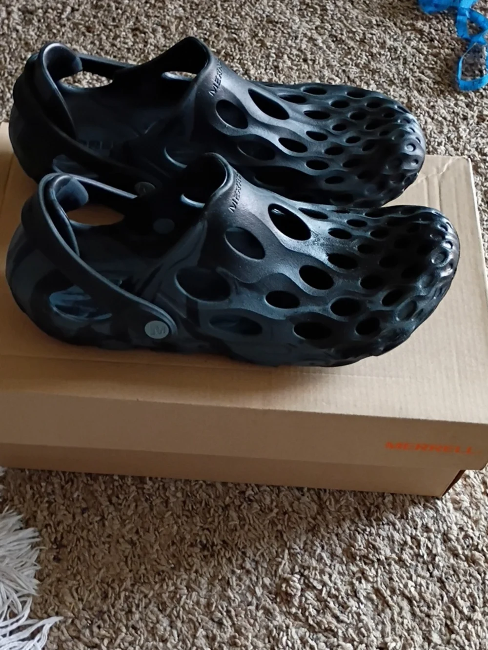 Merrell Black Vented Slip-On Water Clogs